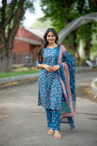 PEACOCK PETAL | MATERNITY KURTI SET