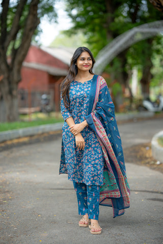 PEACOCK PETAL | MATERNITY KURTI SET