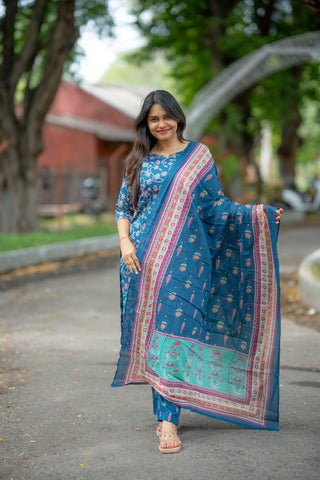 PEACOCK PETAL | MATERNITY KURTI SET