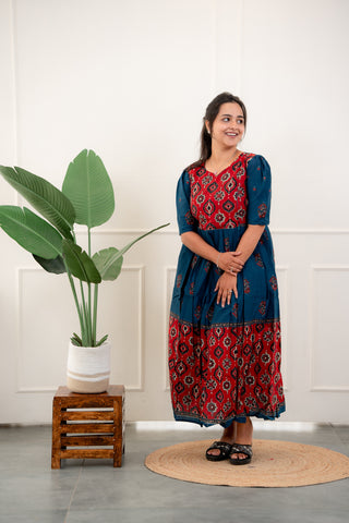 AVANI HERITAGE | MATERNITY COTTON MAXI FULL LENGTH