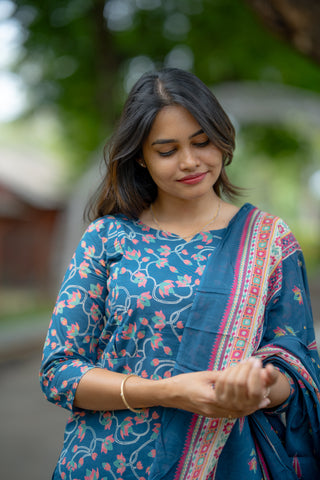 PEACOCK PETAL | MATERNITY KURTI SET