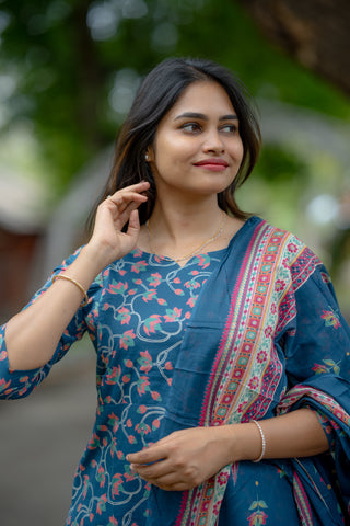 PEACOCK PETAL | MATERNITY KURTI SET