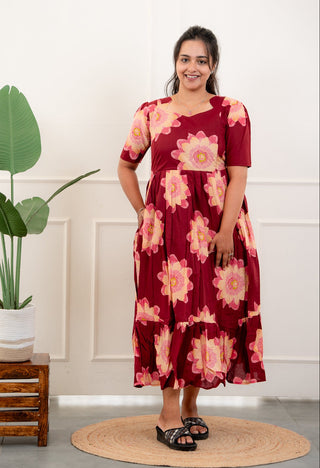 RANGOLI | MATERNITY COTTON MAXI ANKLE LENGTH