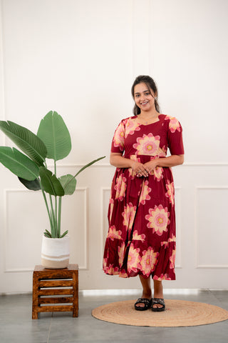 RANGOLI | MATERNITY COTTON MAXI ANKLE LENGTH
