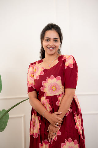 RANGOLI | MATERNITY COTTON MAXI ANKLE LENGTH
