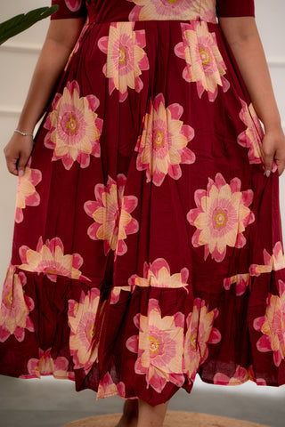 RANGOLI | MATERNITY COTTON MAXI ANKLE LENGTH