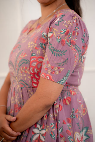 VEDIC VINE | MATERNITY COTTON MAXI ANKLE LENGTH