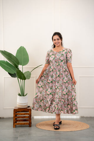 SUNDAY SANGRIA | MATERNITY COTTON MAXI ANKLE LENGTH