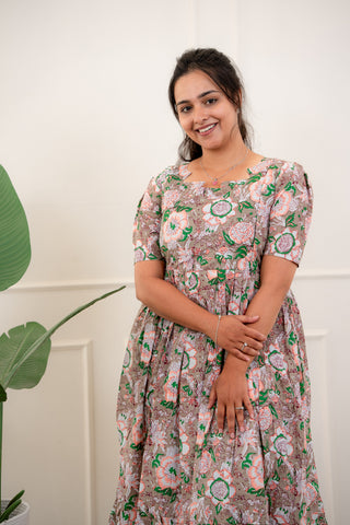 SUNDAY SANGRIA | MATERNITY COTTON MAXI ANKLE LENGTH