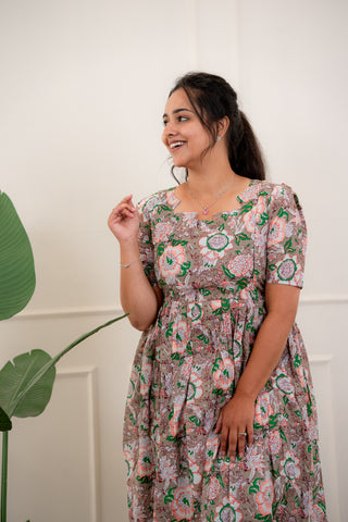 SUNDAY SANGRIA | MATERNITY COTTON MAXI ANKLE LENGTH
