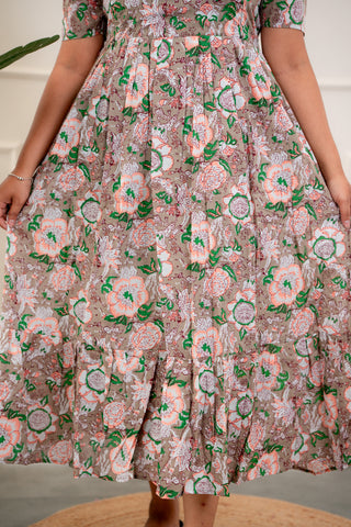 SUNDAY SANGRIA | MATERNITY COTTON MAXI ANKLE LENGTH