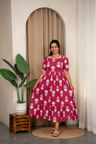 SKY MEADOW | MATERNITY COTTON MAXI ANKLE LENGTH