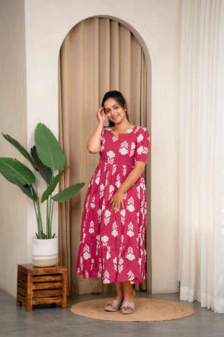 SKY MEADOW | MATERNITY COTTON MAXI ANKLE LENGTH