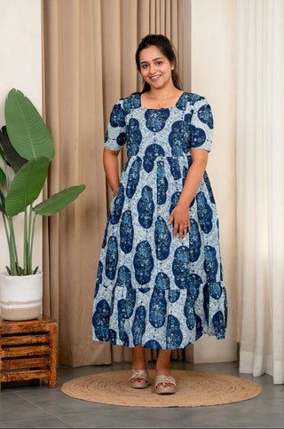 OCEAN AURA | MATERNITY COTTON MAXI ANKLE LENGTH
