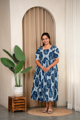OCEAN AURA | MATERNITY COTTON MAXI ANKLE LENGTH