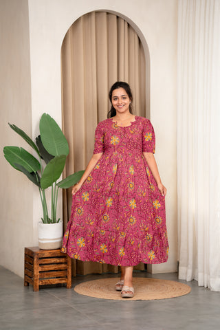 SUNFLOWER | MATERNITY COTTON MAXI ANKLE LENGTH