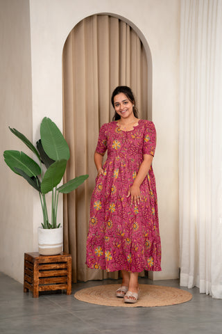 SUNFLOWER | MATERNITY COTTON MAXI ANKLE LENGTH