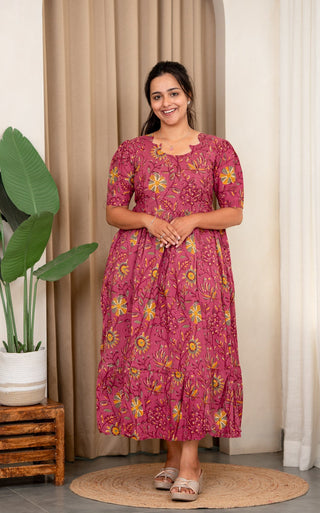 SUNFLOWER | MATERNITY COTTON MAXI ANKLE LENGTH