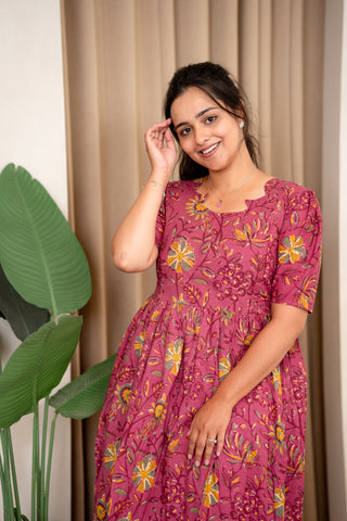 SUNFLOWER | MATERNITY COTTON MAXI ANKLE LENGTH