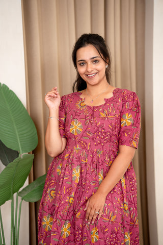 SUNFLOWER | MATERNITY COTTON MAXI ANKLE LENGTH