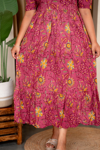 SUNFLOWER | MATERNITY COTTON MAXI ANKLE LENGTH
