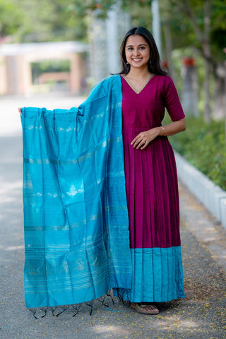 HARINI | MATERNITY MAXI WITH SHAWL FULL LENGTH