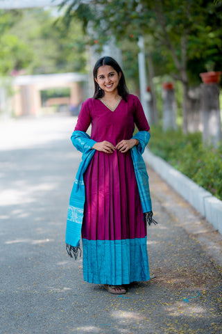HARINI | MATERNITY MAXI WITH SHAWL FULL LENGTH