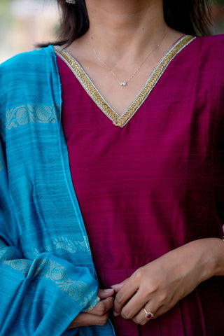 HARINI | MATERNITY MAXI WITH SHAWL FULL LENGTH