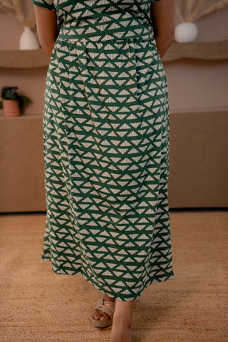 BAR TRIANGLE | ZIPLESS MATERNITY MAXI-NORMAL SLEEVES | ANKLE LENGTH MAXI