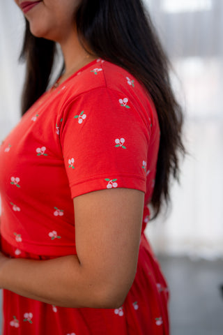 PLUMS | ZIPLESS MATERNITY MAXI-NORMAL SLEEVES | ANKLE LENGTH MAXI