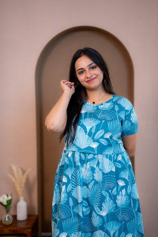 SHELL | ZIPLESS MATERNITY MAXI-NORMAL SLEEVES | FULL LENGTH MAXI