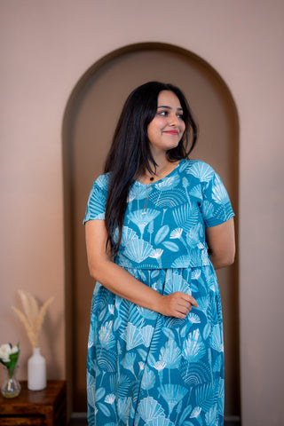 SHELL | ZIPLESS MATERNITY MAXI-NORMAL SLEEVES | FULL LENGTH MAXI
