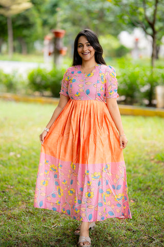 DUAL LEAVES | MATERNITY MAXI FULL LENGTH