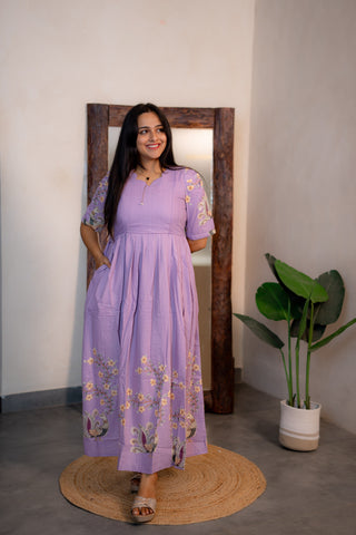ELEGANT PEACOCK | MATERNITY MAXI FULL LENGTH