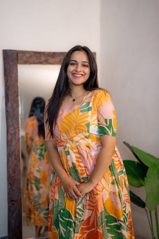 KANTHA LEAF | MATERNITY COTTON ANKLE LENGTH