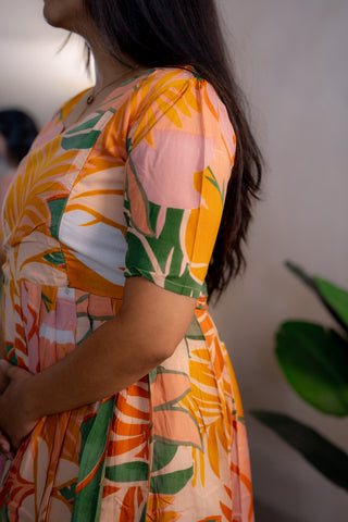KANTHA LEAF | MATERNITY COTTON ANKLE LENGTH