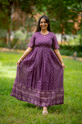 VINTAGE BORDER | MATERNITY MAXI FULL LENGTH