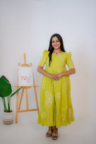 FLORESCENT HEM| MATERNITY COTTON ANKLE LENGTH