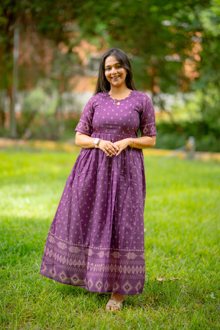 VINTAGE BORDER | MATERNITY MAXI FULL LENGTH