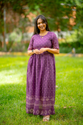 VINTAGE BORDER | MATERNITY MAXI FULL LENGTH