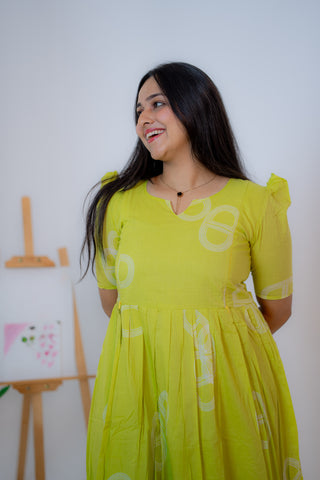 FLORESCENT HEM| MATERNITY COTTON ANKLE LENGTH