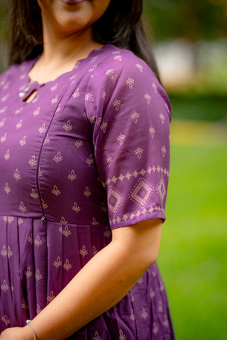 VINTAGE BORDER | MATERNITY MAXI FULL LENGTH