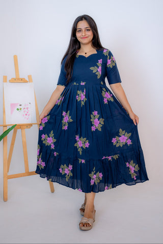 GARDEN RUSH | MATERNITY COTTON ANKLE LENGTH