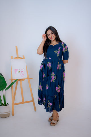GARDEN RUSH | MATERNITY COTTON ANKLE LENGTH