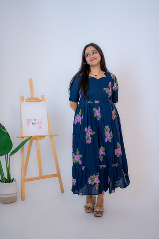 GARDEN RUSH | MATERNITY COTTON ANKLE LENGTH