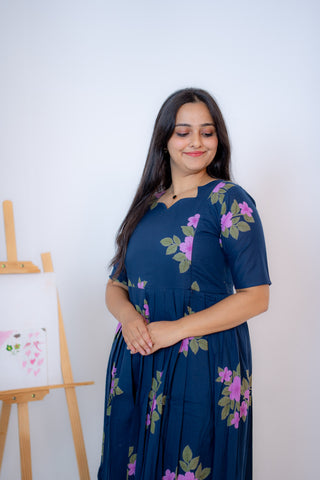 GARDEN RUSH | MATERNITY COTTON ANKLE LENGTH