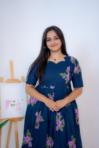 GARDEN RUSH | MATERNITY COTTON ANKLE LENGTH