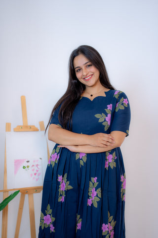 GARDEN RUSH | MATERNITY COTTON ANKLE LENGTH