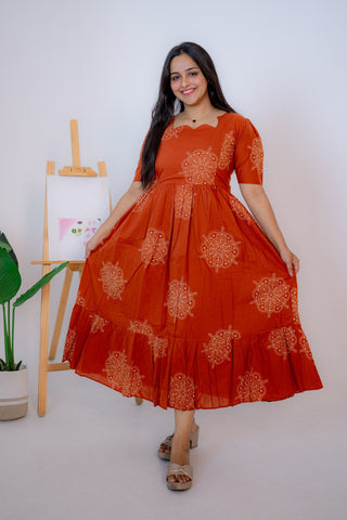 MAJESTIC CHAKRA | MATERNITY COTTON ANKLE LENGTH