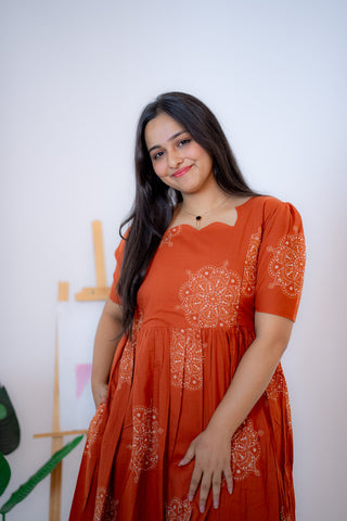 MAJESTIC CHAKRA | MATERNITY COTTON ANKLE LENGTH
